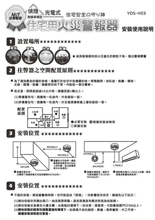 YDS-H03 說明書